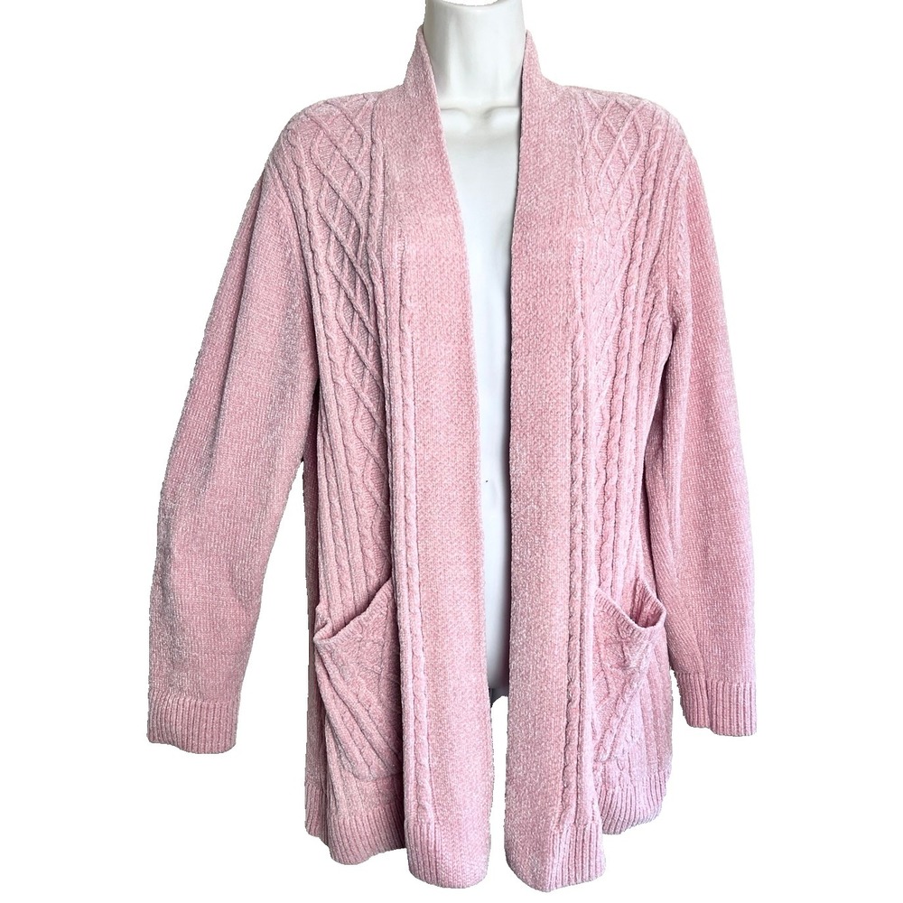 Allison Daley Cardigan Medium Sweater Top Pink Outerwear Women Clothing